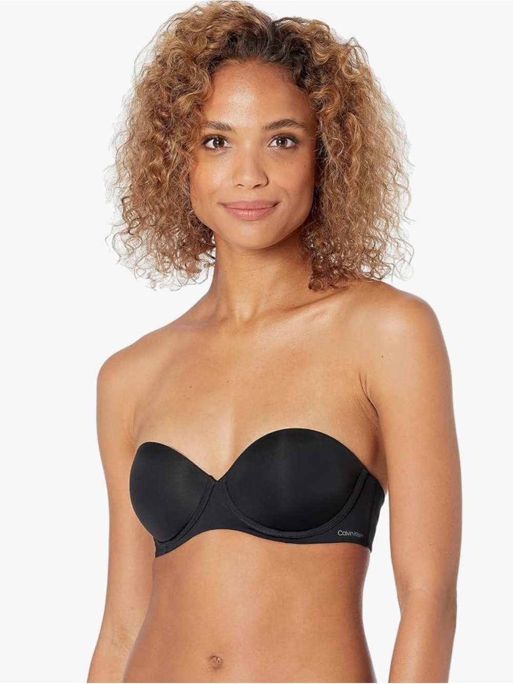 Calvin Klein Women's Perfectly Fit Strapless Convertible Push-Up Bra 36A